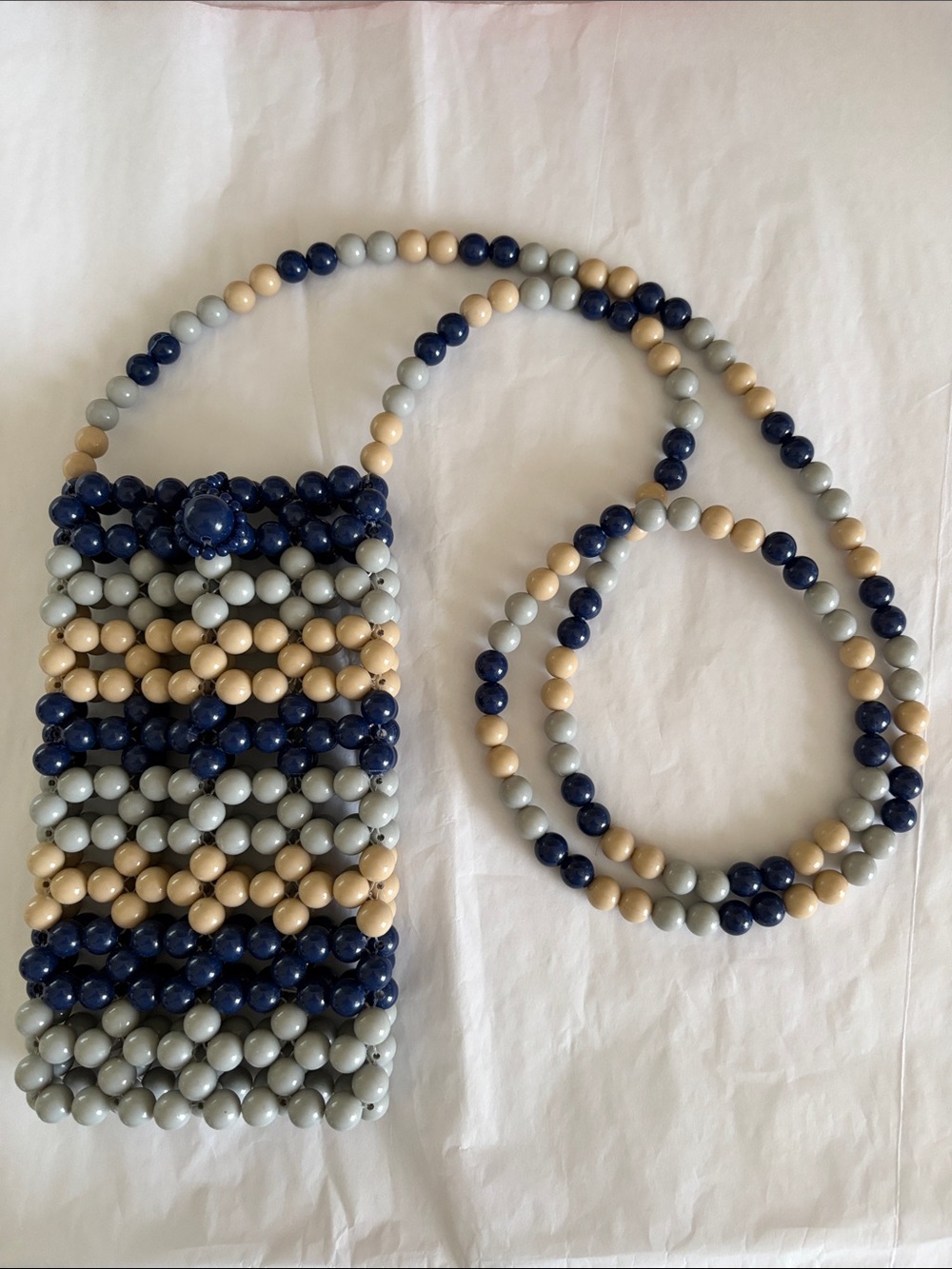 Beaded Boho Crossbody Phone Pouch Bag